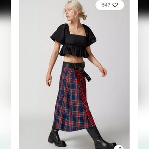 Kimchi Blue Lara Cropped Babydoll  Sold Urban Outfitters Sz.XS NWT